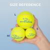 imageBest Pet Supplies Tough Dog Toys for Aggressive Chewers  Squeaky Dog Toys NonToxic Spiky Ball for Dental Health Interactive Toy Pack of 2 Blue Orange M25quotYellow Tennis