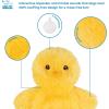 imageBest Pet Supplies Tough Dog Toys for Aggressive Chewers  Squeaky Dog Toys NonToxic Spiky Ball for Dental Health Interactive Toy Pack of 2 Blue Orange M25quotCrinkle Chicken Yellow