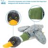 imageBest Pet Supplies Tough Dog Toys for Aggressive Chewers  Squeaky Dog Toys NonToxic Spiky Ball for Dental Health Interactive Toy Pack of 2 Blue Orange M25quotMallard Duck Wing Gray