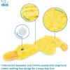 imageBest Pet Supplies Tough Dog Toys for Aggressive Chewers  Squeaky Dog Toys NonToxic Spiky Ball for Dental Health Interactive Toy Pack of 2 Blue Orange M25quot1 Yellow