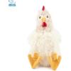 imageBest Pet Supplies Tough Dog Toys for Aggressive Chewers  Squeaky Dog Toys NonToxic Spiky Ball for Dental Health Interactive Toy Pack of 2 Blue Orange M25quotCrinkle Chicken Beige