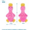 imageBest Pet Supplies Tough Dog Toys for Aggressive Chewers  Squeaky Dog Toys NonToxic Spiky Ball for Dental Health Interactive Toy Pack of 2 Blue Orange M25quotaCrinkle Duck Light Pink