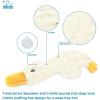 imageBest Pet Supplies Tough Dog Toys for Aggressive Chewers  Squeaky Dog Toys NonToxic Spiky Ball for Dental Health Interactive Toy Pack of 2 Blue Orange M25quotaCrinkle Duck White