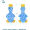 imageBest Pet Supplies Tough Dog Toys for Aggressive Chewers  Squeaky Dog Toys NonToxic Spiky Ball for Dental Health Interactive Toy Pack of 2 Blue Orange M25quotBlue