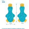imageBest Pet Supplies Tough Dog Toys for Aggressive Chewers  Squeaky Dog Toys NonToxic Spiky Ball for Dental Health Interactive Toy Pack of 2 Blue Orange M25quotaCrinkle Duck Turquoise