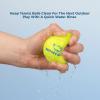 imageBest Pet Supplies Tough Dog Toys for Aggressive Chewers  Squeaky Dog Toys NonToxic Spiky Ball for Dental Health Interactive Toy Pack of 2 Blue Orange M25quotYellow Tennis