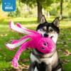 imageBest Pet Supplies Tough Dog Toys for Aggressive Chewers  Squeaky Dog Toys NonToxic Spiky Ball for Dental Health Interactive Toy Pack of 2 Blue Orange M25quotOctomutant Fuchsia