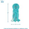 imageBest Pet Supplies Tough Dog Toys for Aggressive Chewers  Squeaky Dog Toys NonToxic Spiky Ball for Dental Health Interactive Toy Pack of 2 Blue Orange M25quotOctomutant Turquoise