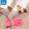 imageBest Pet Supplies Tough Dog Toys for Aggressive Chewers  Squeaky Dog Toys NonToxic Spiky Ball for Dental Health Interactive Toy Pack of 2 Blue Orange M25quotCrinkle Chicken Pink