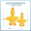 imageBest Pet Supplies Tough Dog Toys for Aggressive Chewers  Squeaky Dog Toys NonToxic Spiky Ball for Dental Health Interactive Toy Pack of 2 Blue Orange M25quotDucky Doodle Yellow