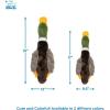 imageBest Pet Supplies Tough Dog Toys for Aggressive Chewers  Squeaky Dog Toys NonToxic Spiky Ball for Dental Health Interactive Toy Pack of 2 Blue Orange M25quotMallard Duck Brown