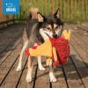 imageBest Pet Supplies Tough Dog Toys for Aggressive Chewers  Squeaky Dog Toys NonToxic Spiky Ball for Dental Health Interactive Toy Pack of 2 Blue Orange M25quotCrinkle Chicken Wine Red