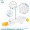 imageBest Pet Supplies Tough Dog Toys for Aggressive Chewers  Squeaky Dog Toys NonToxic Spiky Ball for Dental Health Interactive Toy Pack of 2 Blue Orange M25quotWhite  Yellow  Green