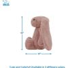 imageBest Pet Supplies Tough Dog Toys for Aggressive Chewers  Squeaky Dog Toys NonToxic Spiky Ball for Dental Health Interactive Toy Pack of 2 Blue Orange M25quotBunny Mauve