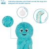 imageBest Pet Supplies Tough Dog Toys for Aggressive Chewers  Squeaky Dog Toys NonToxic Spiky Ball for Dental Health Interactive Toy Pack of 2 Blue Orange M25quotOctomutant Turquoise