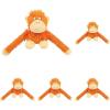 imageBest Pet Supplies Tough Dog Toys for Aggressive Chewers  Squeaky Dog Toys NonToxic Spiky Ball for Dental Health Interactive Toy Pack of 2 Blue Orange M25quotOHugAtan Orange