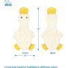imageBest Pet Supplies Tough Dog Toys for Aggressive Chewers  Squeaky Dog Toys NonToxic Spiky Ball for Dental Health Interactive Toy Pack of 2 Blue Orange M25quotaCrinkle Duck White