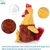 imageBest Pet Supplies Tough Dog Toys for Aggressive Chewers  Squeaky Dog Toys NonToxic Spiky Ball for Dental Health Interactive Toy Pack of 2 Blue Orange M25quotCrinkle Chicken Wine Red