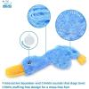 imageBest Pet Supplies Tough Dog Toys for Aggressive Chewers  Squeaky Dog Toys NonToxic Spiky Ball for Dental Health Interactive Toy Pack of 2 Blue Orange M25quotBlue