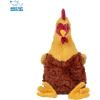 imageBest Pet Supplies Tough Dog Toys for Aggressive Chewers  Squeaky Dog Toys NonToxic Spiky Ball for Dental Health Interactive Toy Pack of 2 Blue Orange M25quotCrinkle Chicken Wine Red