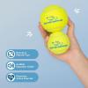 imageBest Pet Supplies Tough Dog Toys for Aggressive Chewers  Squeaky Dog Toys NonToxic Spiky Ball for Dental Health Interactive Toy Pack of 2 Blue Orange M25quotYellow Tennis