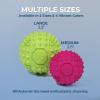 imageBest Pet Supplies Tough Dog Toys for Aggressive Chewers  Squeaky Dog Toys NonToxic Spiky Ball for Dental Health Interactive Toy Pack of 2 Blue Orange M25quotFuchsia  Green  Blue  Orange