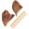 imageGigaBite Roasted Pig Ears for Dogs Natural and Healthy Chews Treats in Whole Slices or Sticks Safe for Puppies and Aggressive Chewers Clean Teeth and Gums  Pack of 100HalfCut