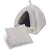 imagePet TentSoft Bed for Dog and Cat by Best Pet Supplies  Beige Corduroy 19quot x 19quot x H19quotLinen Beige