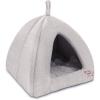 imagePet TentSoft Bed for Dog and Cat by Best Pet Supplies  Beige Corduroy 19quot x 19quot x H19quotLinen Beige