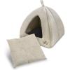 imagePet TentSoft Bed for Dog and Cat by Best Pet Supplies  Beige Corduroy 19quot x 19quot x H19quotLinen Beige