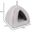 imagePet TentSoft Bed for Dog and Cat by Best Pet Supplies  Beige Corduroy 19quot x 19quot x H19quotLinen Beige