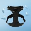 imageVoyager No Pull Dog Harness for Large Dogs Dual Leash Attachments Adjustable Soft but Strong Pet Harness with 3M Reflective Technology Lime Green Nylon M Chest 2025quotHarness Black Nylon
