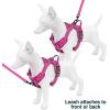 imageVoyager No Pull Dog Harness for Large Dogs Dual Leash Attachments Adjustable Soft but Strong Pet Harness with 3M Reflective Technology Lime Green Nylon M Chest 2025quotFuchsia Nylon