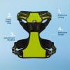 imageVoyager No Pull Dog Harness for Large Dogs Dual Leash Attachments Adjustable Soft but Strong Pet Harness with 3M Reflective Technology Lime Green Nylon M Chest 2025quotHarness Lime Green Nylon