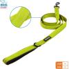 imageVoyager Reflective Dog Leash with Neoprene Handle 5 FT and Reusable Mesh Dispenser Poop Bag Holder Set for Travel Walking Park and Outdoor Use Soft and Durable with ClipOn  TurquoiseLime Green Dispenser
