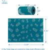 imageVoyager Reflective Dog Leash with Neoprene Handle 5 FT and Reusable Plastic Dispenser Poop Bag Holder Set for Walking and Outdoor Use Soft and Durable with ClipOn  Purple Purple DispenserLeash Dispenser Set Turquoise