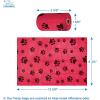 imageVoyager Reflective Dog Leash with Neoprene Handle 5 FT and Reusable Plastic Dispenser Poop Bag Holder Set for Walking and Outdoor Use Soft and Durable with ClipOn  Purple Purple DispenserLeash Dispenser Set Red