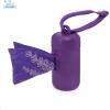imageVoyager Reflective Dog Leash with Neoprene Handle 5 FT and Reusable Plastic Dispenser Poop Bag Holder Set for Walking and Outdoor Use Soft and Durable with ClipOn  Purple Purple DispenserLeash Dispenser Set Purple