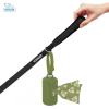 imageVoyager Reflective Dog Leash with Neoprene Handle 5 FT and Reusable Plastic Dispenser Poop Bag Holder Set for Walking and Outdoor Use Soft and Durable with ClipOn  Purple Purple DispenserLeash Dispenser Set Green