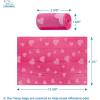imageVoyager Reflective Dog Leash with Neoprene Handle 5 FT and Reusable Plastic Dispenser Poop Bag Holder Set for Walking and Outdoor Use Soft and Durable with ClipOn  Purple Purple DispenserLeash Dispenser Set Pink