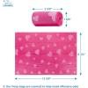 imageVoyager Reflective Dog Leash with Neoprene Handle 5 FT and Reusable Plastic Dispenser Poop Bag Holder Set for Walking and Outdoor Use Soft and Durable with ClipOn  Purple Purple DispenserLeash Dispenser Set Fuchsia