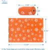 imageVoyager Reflective Dog Leash with Neoprene Handle 5 FT and Reusable Plastic Dispenser Poop Bag Holder Set for Walking and Outdoor Use Soft and Durable with ClipOn  Purple Purple DispenserLeash Dispenser Set Orange