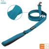 imageVoyager Reflective Dog Leash with Neoprene Handle 5 FT and Reusable Plastic Dispenser Poop Bag Holder Set for Walking and Outdoor Use Soft and Durable with ClipOn  Purple Purple DispenserLeash Dispenser Set Turquoise