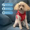 imageVoyager StepIn Plush Dog Harness  Soft Plush Step In Vest Harness for Small and Medium Dogs by Best Pet Supplies  Harness Beige Plush M Chest 16  18quotHarness Red Corduroy