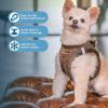 imageVoyager StepIn Plush Dog Harness  Soft Plush Step In Vest Harness for Small and Medium Dogs by Best Pet Supplies  Harness Beige Plush M Chest 16  18quotHarness Chocolate Suede