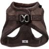 imageVoyager StepIn Plush Dog Harness  Soft Plush Step In Vest Harness for Small and Medium Dogs by Best Pet Supplies  Harness Beige Plush M Chest 16  18quotHarness Chocolate Suede
