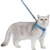 imageVoyager Stepin Air Cat Leash Harness Set  All Weather Mesh Step in Vest Harness for Small and Large Cats by Best Pet Supplies  Pink XXS Chest 12135quotBaby Blue