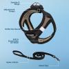 imageVoyager Stepin Air Cat Leash Harness Set  All Weather Mesh Step in Vest Harness for Small and Large Cats by Best Pet Supplies  Pink XXS Chest 12135quotArmy Base