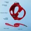 imageVoyager Stepin Air Cat Leash Harness Set  All Weather Mesh Step in Vest Harness for Small and Large Cats by Best Pet Supplies  Pink XXS Chest 12135quotRed