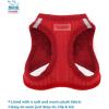 imageVoyager Stepin Plush Dog Harness  Soft Plush Step in Vest Harness and Reflective Dog 5 ft Leash Combo with Neoprene Handle for Small and Medium Dogs by Best Pet Supplies Set Black Plush SHarness Leash Set Red Corduroy